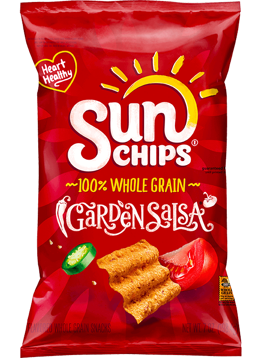 Sunchips Garden Salsa Flavored Whole Grain Snacks Sunchips