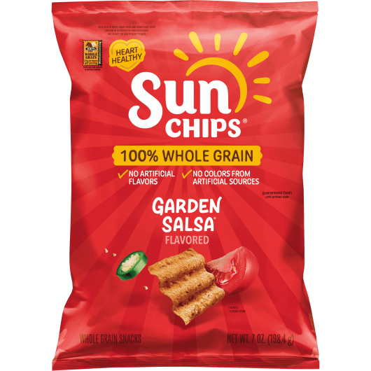 Bag of SUNCHIPS® GARDEN SALSA® Flavored Whole Grain Snacks