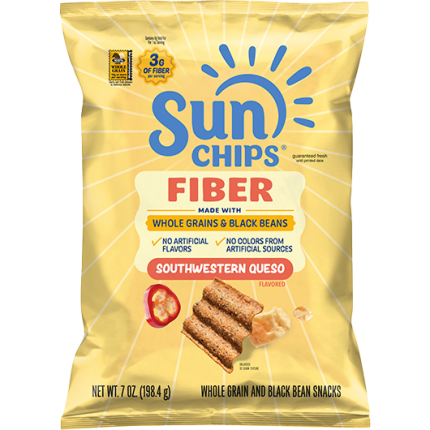 SUNCHIPS®<br>FIBER SOUTHWESTERN QUESO