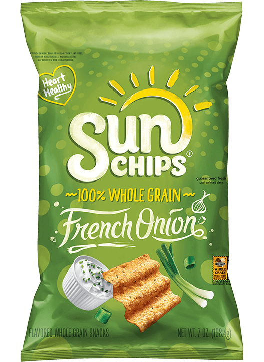 Bag of SUNCHIPS® French Onion Flavored Whole Grain Snacks